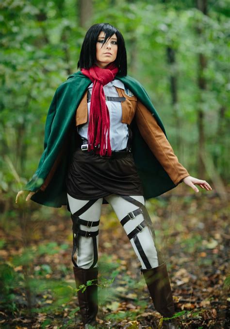 attack on titan cosplay|attack on titan mikasa cosplay.